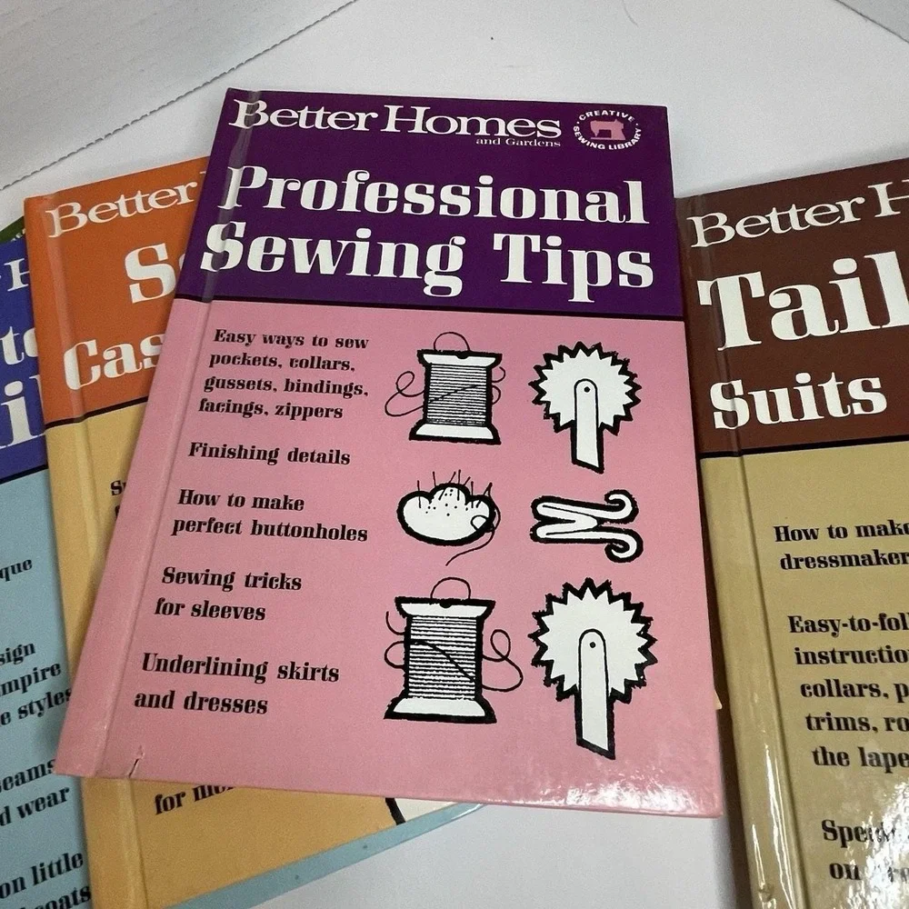 Vintage 1966 Better Homes And Gardens How To Sew Hardcover Old Book Lot 5